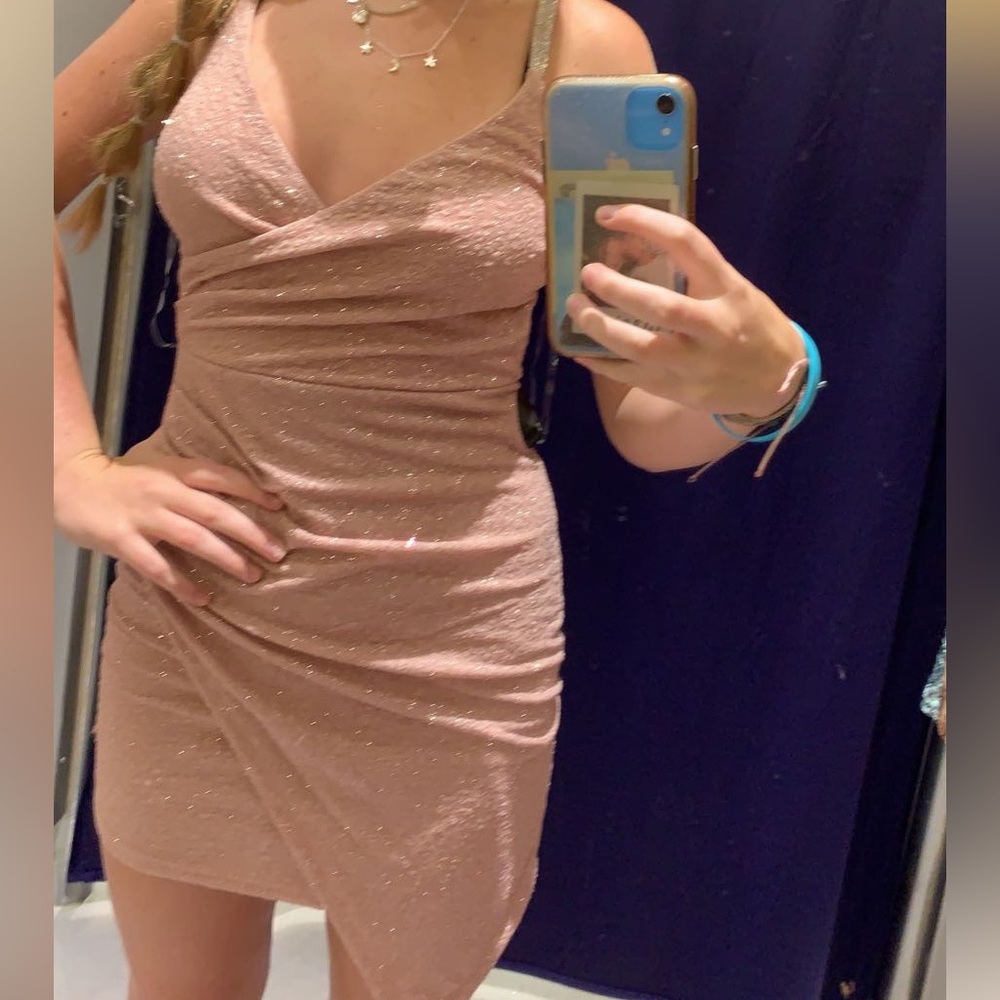 Homecoming/formal baby pink dress